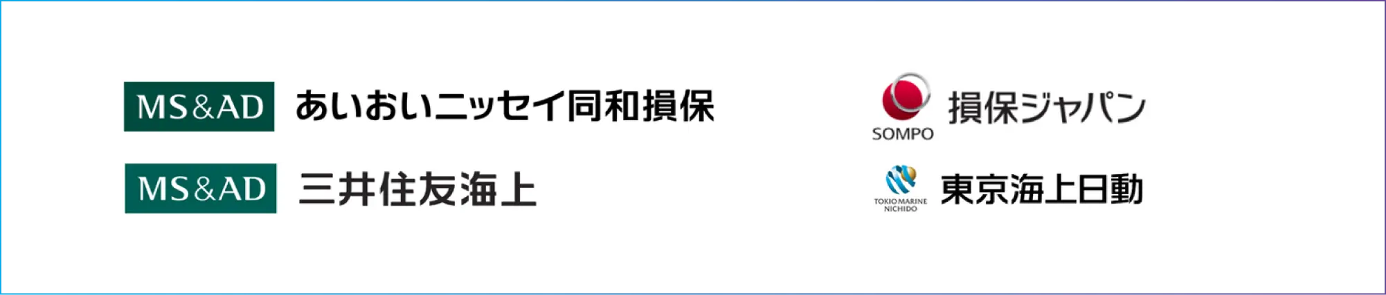 複数の会社から自動車保険を選べます