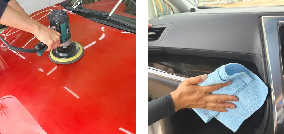 納車前の仕上げもプロのこだわり